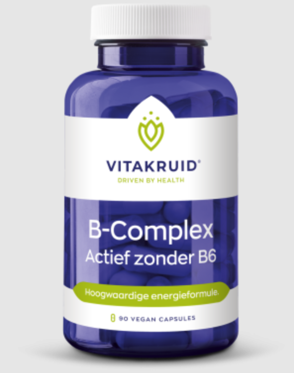 B-Complex Actief zonder B6 - 90 vcaps