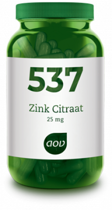 Zink Citraat (25 mg) - 90 Vcaps - 537