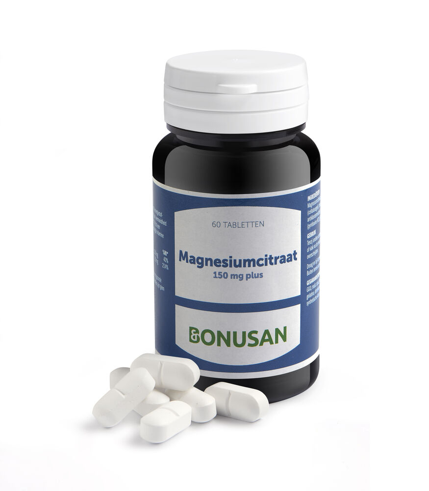 Magnesiumcitraat 150 mg plus - 60 tabs