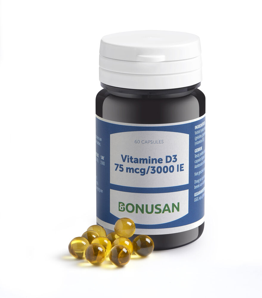 Vitamine D3 75 mcg / 3000 IE - 60 softgels