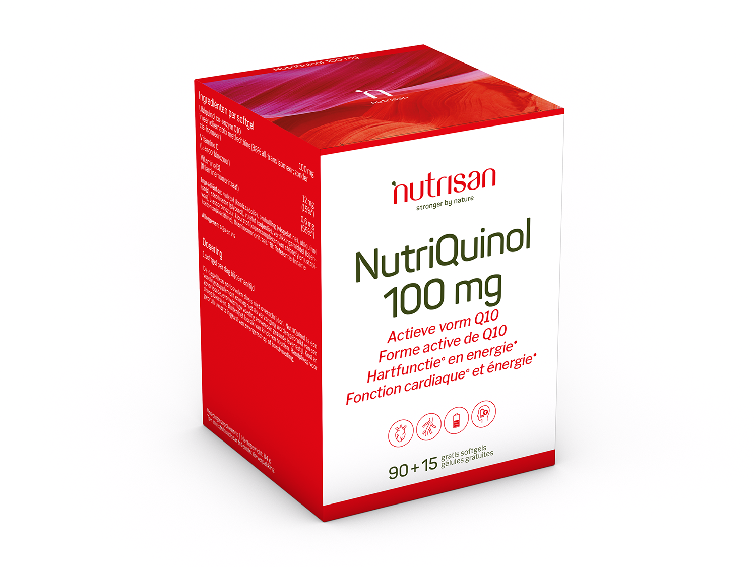 NutriQuinol 100mg 90 gélules souples + 15 gratuites