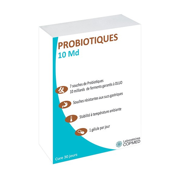 Probiotique 10 MD (sans fodmap) - 30 gél