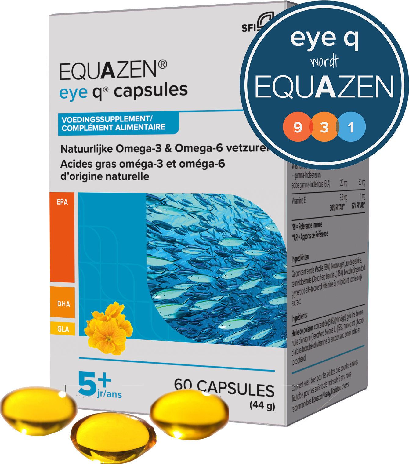 Equazen Eye Q Omega 3/6 (500 mg) - 60 gélules