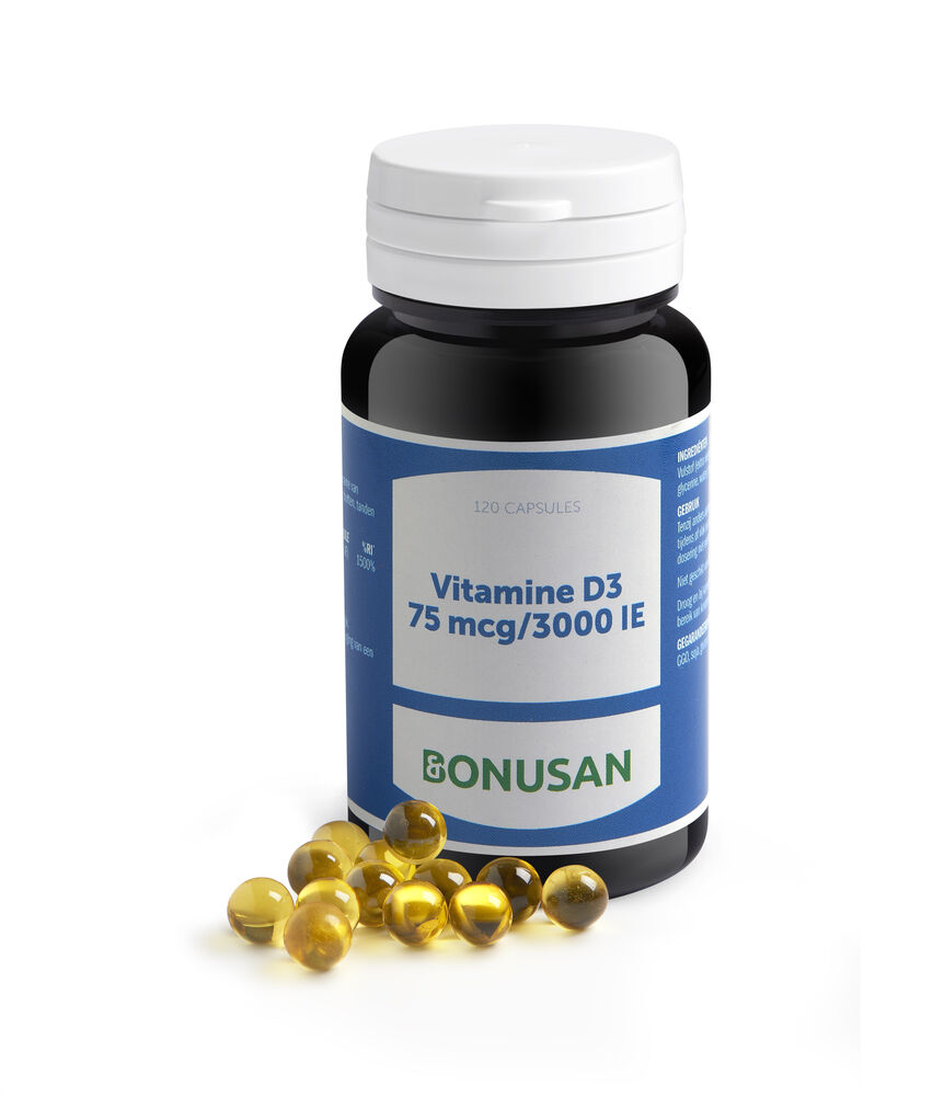 Vitamine D3 75 mcg / 3000 IE - 120 softgels